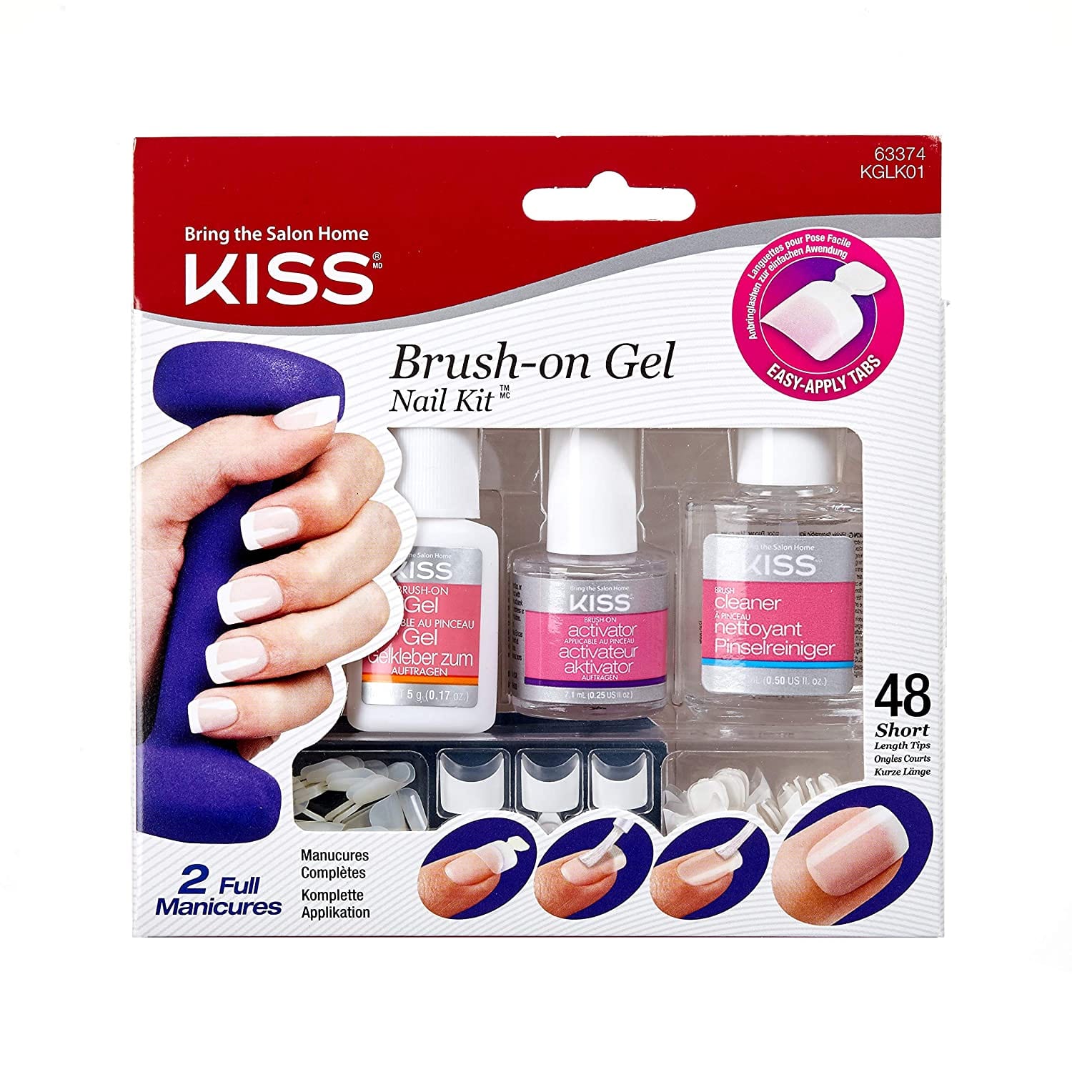 Kiss Brush On Gel Nail Kit